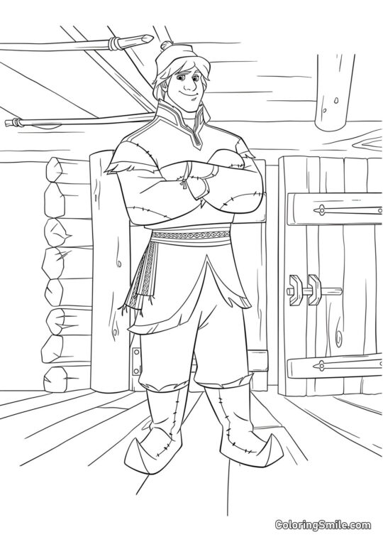 Kristoff - Página para Colorir